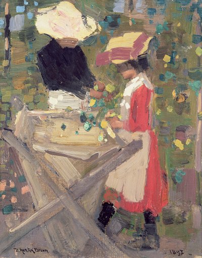 Komlószedés, 1893 alkotó: Thomas Austen Brown