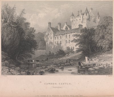 Cawdor Castle, Narnshire (kiadó: G. Virtue); 59. oldal (Első kötet) alkotó: Thomas Barber