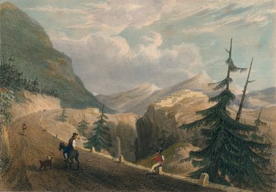 Fort Lesseillon, Bramante közelében, 1827. alkotó: Thomas Barber
