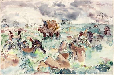 Carting Cabbage (bc és wc papíron) alkotó: Thomas Barclay Hennell