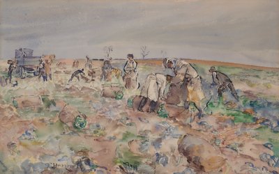 A krumpliföldön alkotó: Thomas Barclay Hennell