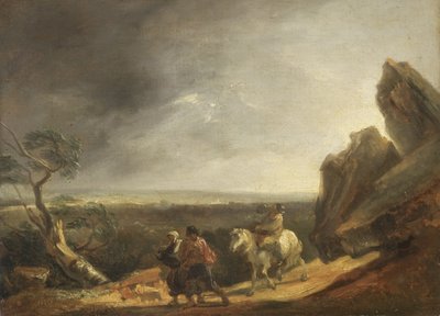 A vihar (olaj, vászon) alkotó: Thomas Barker of Bath