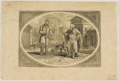 Mese: Egy kutya megharapott ember alkotó: Thomas Bewick