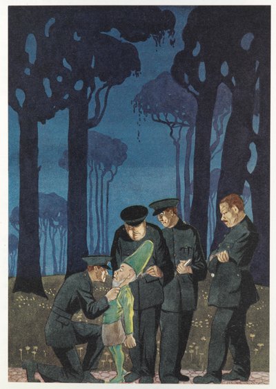 – Mondd, hol a pénz? – sziszegte. A rendőrség kihallgat egy manót, James Stephens „The Crock of Gold” című művéből alkotó: Thomas Blakeley Mackenzie