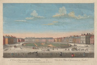 Kilátás a Grosvenor térre, London alkotó: Thomas Bowles
