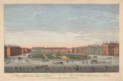 Kilátás a Grosvenor térre, London alkotó: Thomas Bowles