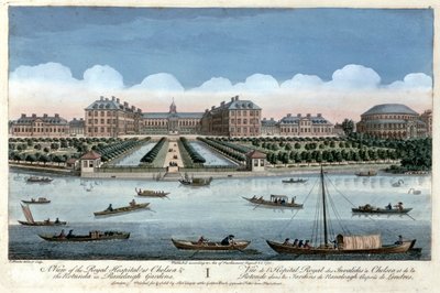 Kilátás a Chelsea-i Királyi Kórházra és a Rotundára a Ranelagh Gardensben, London, 1751 alkotó: Thomas Bowles