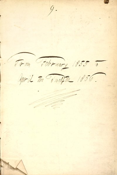 Thomas Butler Gunn Diaries- 7. kötet, 5. oldal, 1855-1856 alkotó: Thomas Butler Gunn