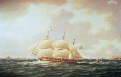 H.M.S. Minerva alkotó: Thomas Buttersworth