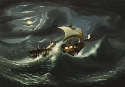 Viharfeldobott fregatt alkotó: Thomas Chambers