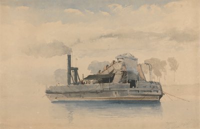 Dredger Twickenhamben, 1874. szeptember 22 alkotó: Thomas Charles Leeson Rowbotham