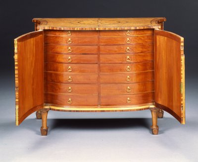 A III. György komód egyike (nyúlfa és királyfa) alkotó: Thomas Chippendale