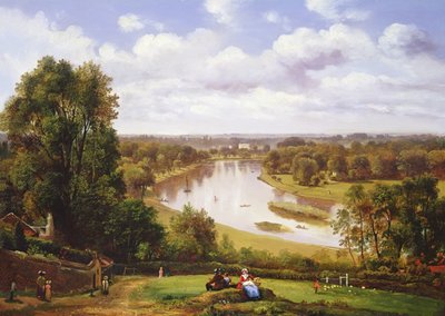 Kilátás a Temze folyóra a Richmond Hillről alkotó: Thomas Christopher Hofland