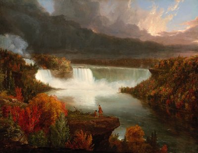 Távoli kilátás a Niagara-vízesésre alkotó: Thomas Cole
