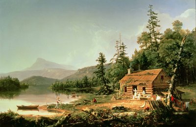 Otthon az erdőben, 1847 alkotó: Thomas Cole