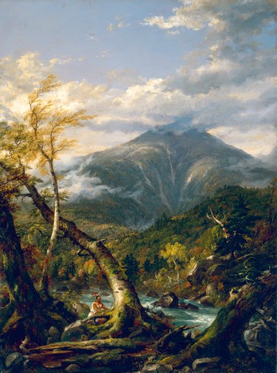 Marcy-hegy az Opalescent folyó felől alkotó: Thomas Cole