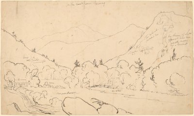 Conway felőli úton alkotó: Thomas Cole