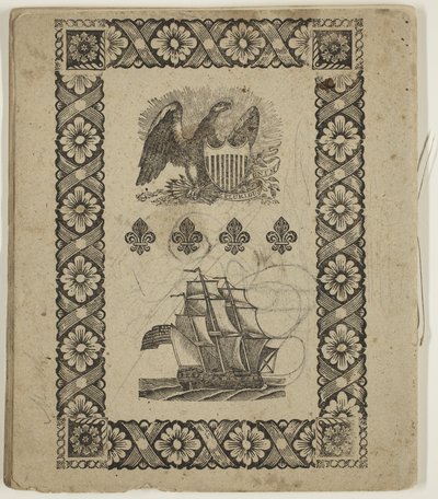 Cím nélkül ("Kivonatok A színezés művészetéből"), 1825 körül (toll és tinta, papír) alkotó: Thomas Cole