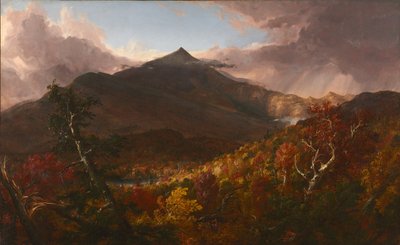 Kilátás a Schroon-hegyre, Essex megye, New York, Vihar után, 1838. alkotó: Thomas Cole