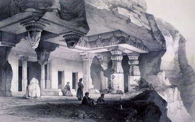 Ajunta sic, Vihara Cave Number Seven alkotó: Thomas Colman Dibdin