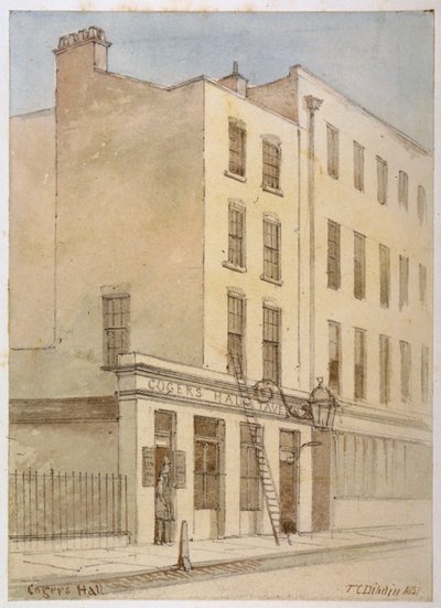 Bride Lane, London City, 1851 alkotó: Thomas Colman Dibdin