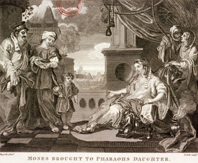 „Mózes elhozta a fáraók lányát”, 1809 alkotó: Thomas Cook