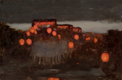 Lantern Parade (olaj, vászon) alkotó: Thomas Cooper Gotch