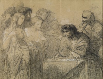 Az arany szeretete (Aranyszomj) (tanulmány) alkotó: Thomas Couture