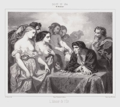Az arany szerelme (metszet) alkotó: Thomas Couture