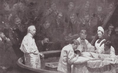 Philadelphia: Dr. D Hayes Agnew, egy klinika zárásakor (litho) alkotó: Thomas Cowperthwait (after) Eakins