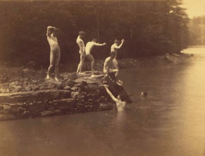 Tanulmány az úszólyukhoz alkotó: Thomas Cowperthwait Eakins