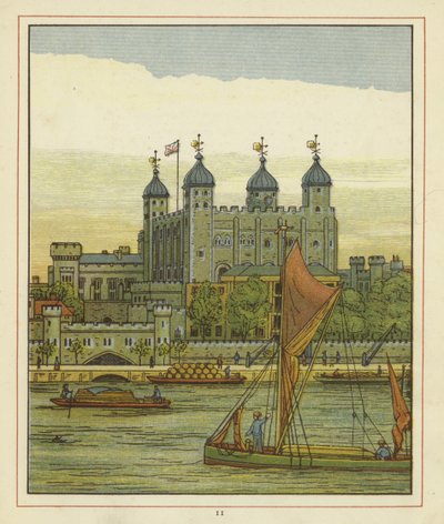 Hajók a Temzén, a londoni toronnyal azon túl alkotó: Thomas Crane