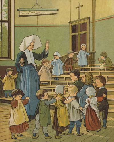 Rouen: iskolai fúró (színes litho) alkotó: Thomas Crane