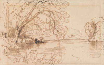 Folyón túlnyúló fa alkotó: Thomas Creswick