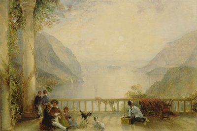 Figurák az erkélyen, valószínűleg a Westpointban alkotó: Thomas Creswick