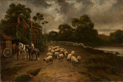 Életkép juhnyájjal alkotó: Thomas Creswick
