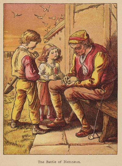 A blenheimi csata (színes metszet) alkotó: Thomas Dalziel