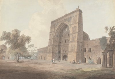 A Jami mecset főbejárata, Jaunpur alkotó: Thomas Daniell