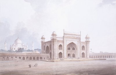 A Taj Mahal kapuja, Agra, Uttar Pradesh, alkotó: Thomas Daniell