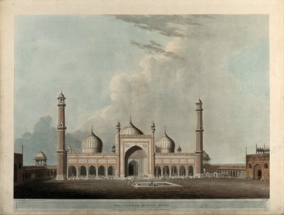 A Jummah Musjed, Delhi alkotó: Thomas Daniell