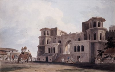 A Panch Mahal Gate, Lucknow, Uttar Pradesh, c. 1789 alkotó: Thomas Daniell