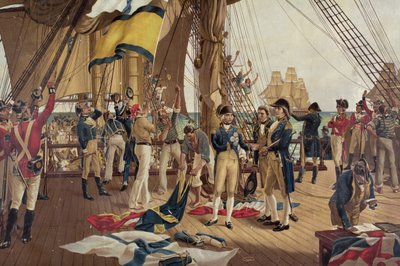 Nelson utolsó jele Trafalgarban alkotó: Thomas Davidson