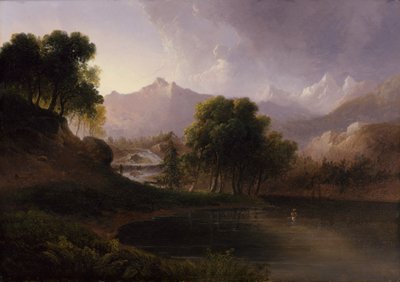 Táj patakkal és hegyekkel, 1833. alkotó: Thomas Doughty