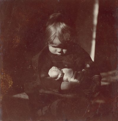 Betty Reynolds babával ölben, kb. 1885. alkotó: Thomas Eakins