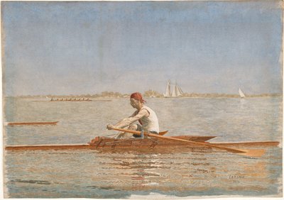 John Biglin egypárevezősben alkotó: Thomas Eakins