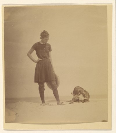 [Margaret Eakins és Harry a tengerparton, Manasquan, New Jersey] alkotó: Thomas Eakins