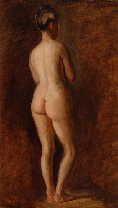 Álló női akt (hátulról) alkotó: Thomas Eakins
