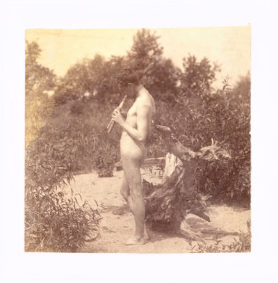 Standing Piper Study for Arcadia, c. 1883. alkotó: Thomas Eakins
