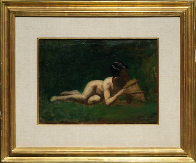 Tanulmány az „Arcadia”-ban pihenő fiúról alkotó: Thomas Eakins