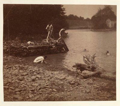 Úszástanulmány, 1883. alkotó: Thomas Eakins